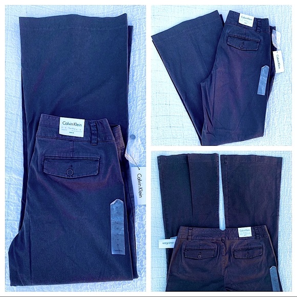 NWT Calvin Klein “The Riley” High Rise Waist Flare Leg Dress Jeans Slacks Pants - Picture 3 of 16